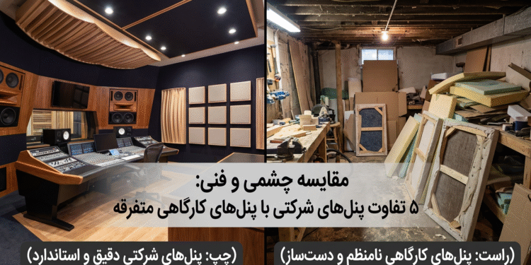 مقایسه چشمی و فنی: ۵ تفاوت پنل‌های شرکتی با پنل‌های کارگاهی متفرقه